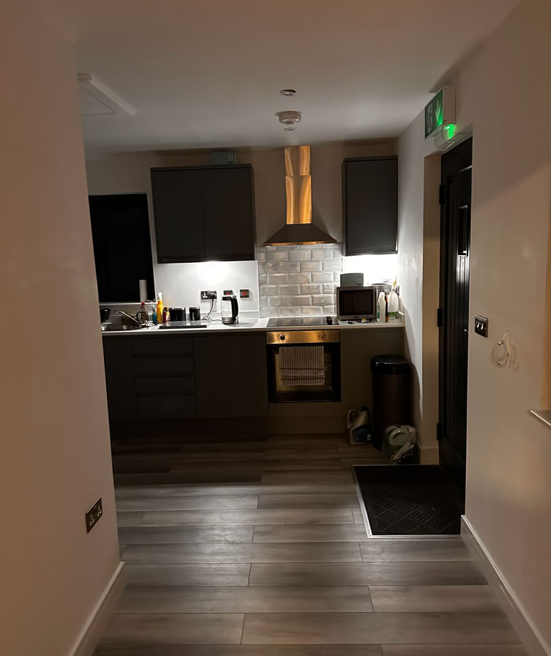 Oastview Studio's kitchen area