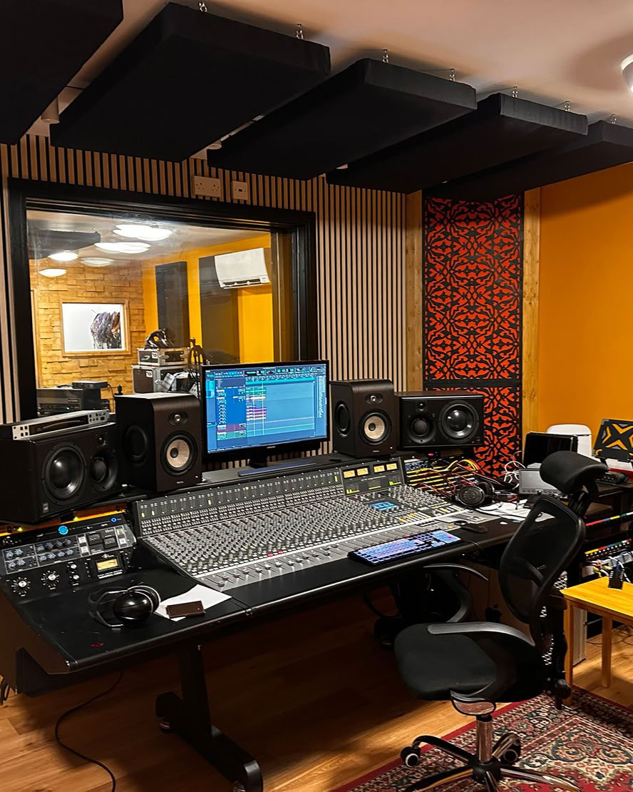 Oastview residential recording studio control room