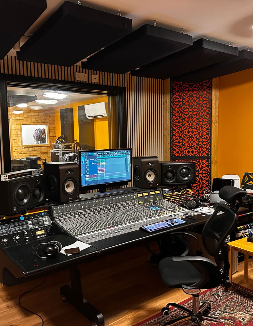 Oastview residential recording studio control room