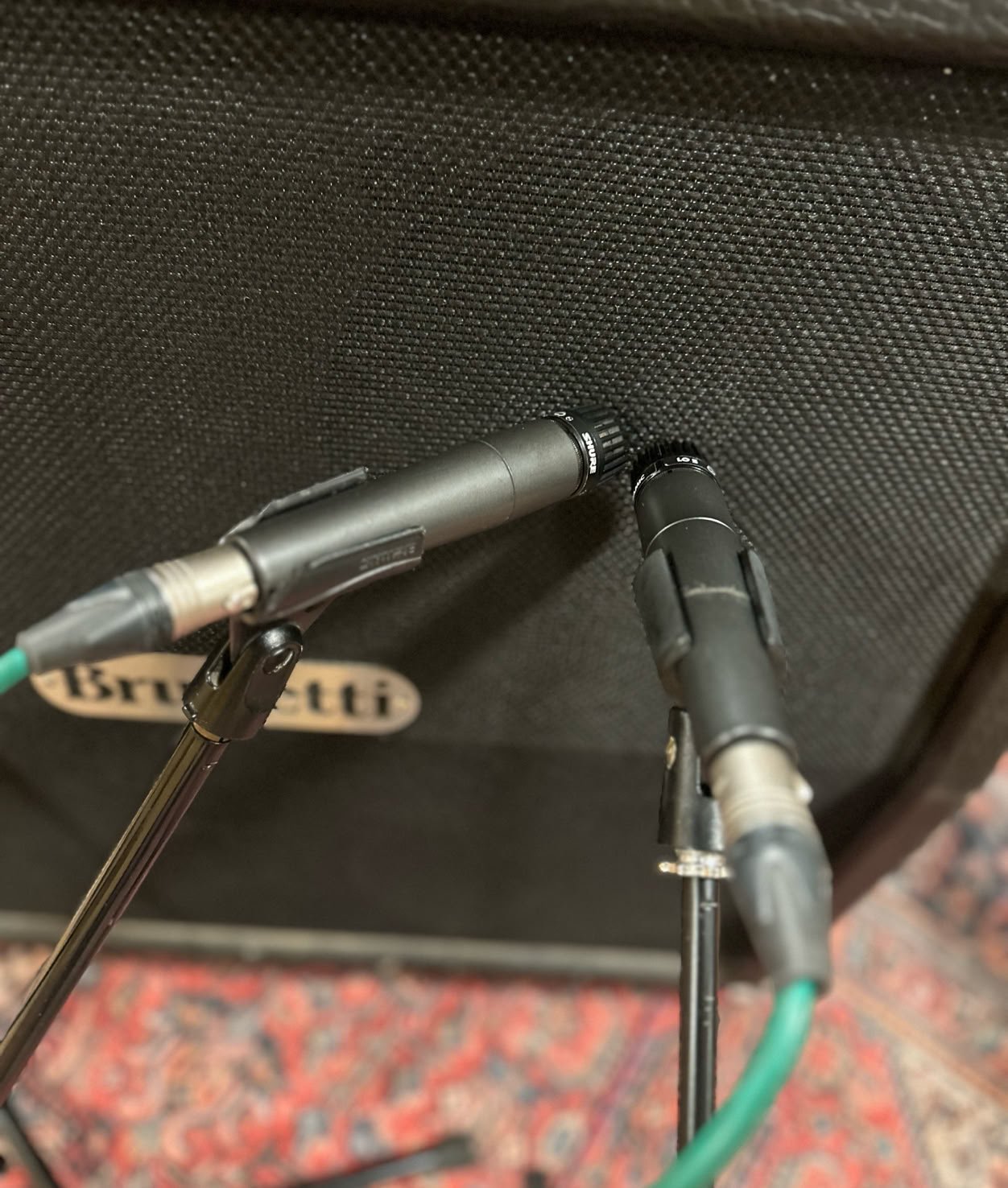 Two SM57's on guitar cab