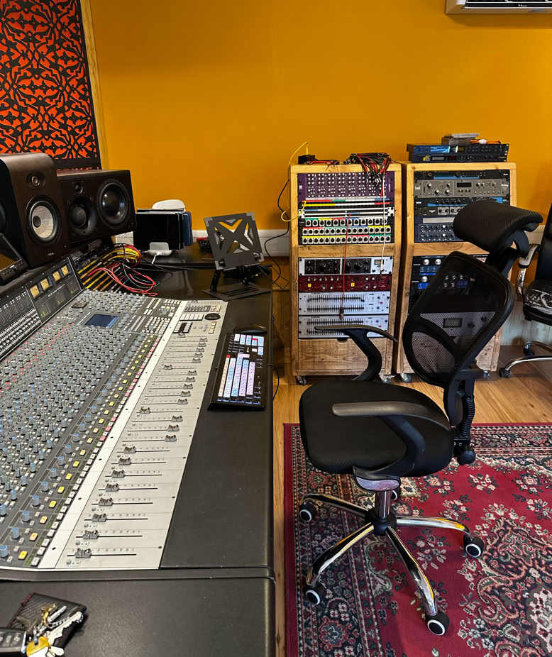 Oastview recording studio in Kent.