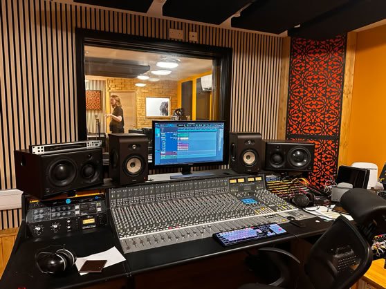 The control room at Oastview Studio