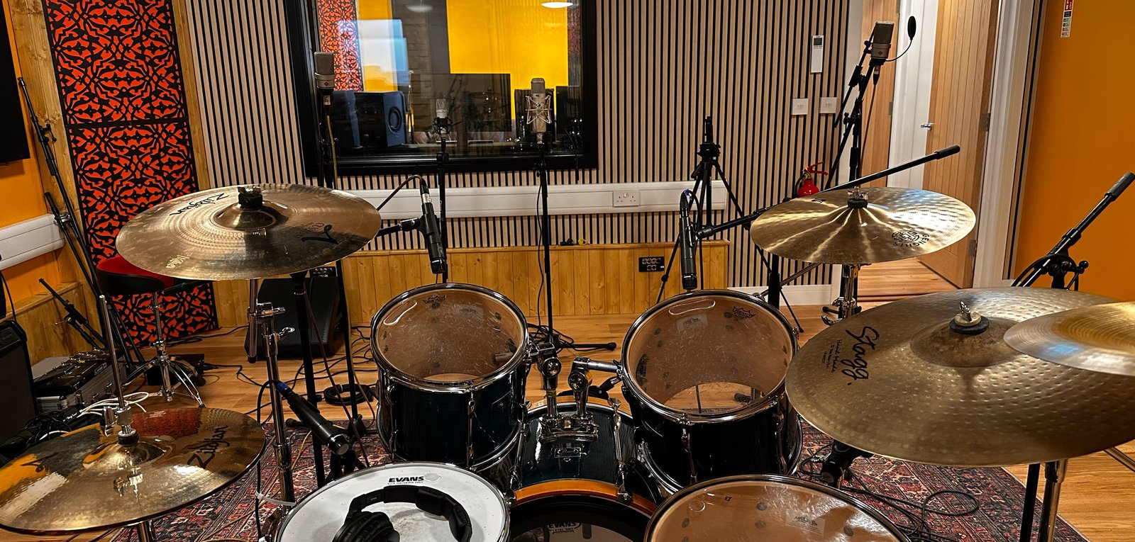 Drum recording at Oastview Studio